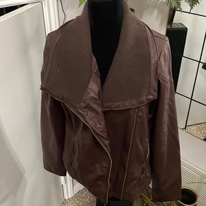 New look brand vegan leather jacket